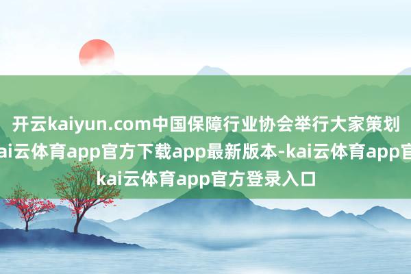 开云kaiyun.com中国保障行业协会举行大家策划季度例会-kai云体育app官方下载app最新版本-kai云体育app官方登录入口